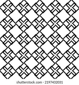 Crosses seamless ornament. Geometric pattern. Folk illustration. Tiles wallpaper. Vector art. Ethnic motif. Tribal backdrop. Geometrical background. Digital paper, textile print, web design, abstract