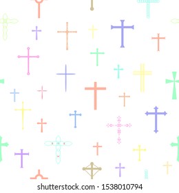 crosses seamless pattern background icon.