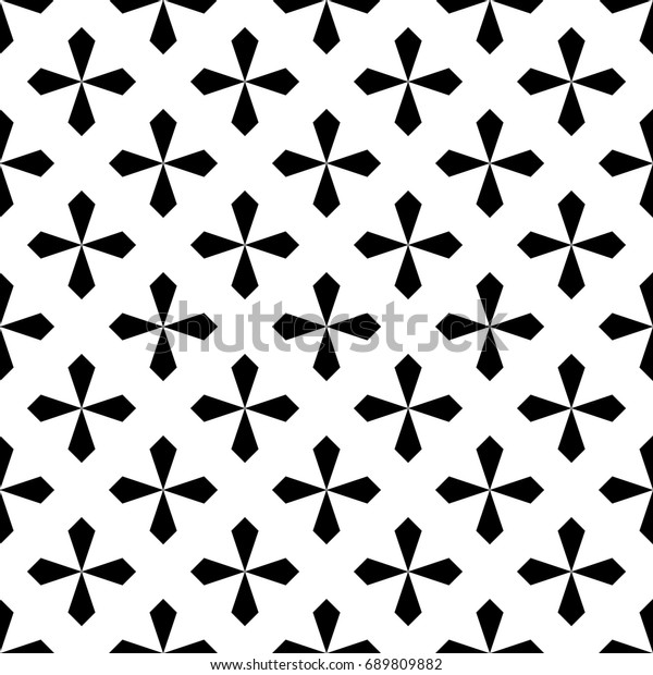 Crosses Seamless Pattern Geometric Retro Wallpaper Stock