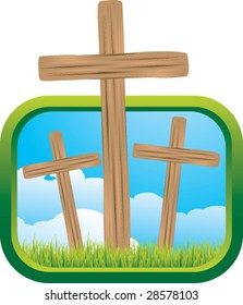 crosses and window