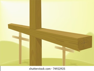 Crosses wooden