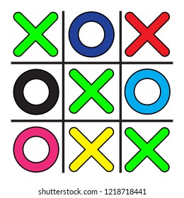 crosses and zeros funny game schematic image