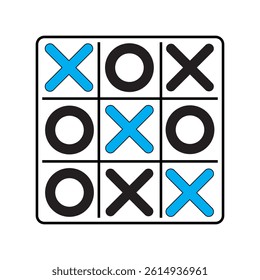 Crosses and zeros funny game schematic image
