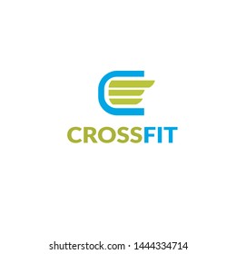 Crossfit logo design - vector illustration