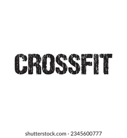 Texto CrossFit en fondo blanco.