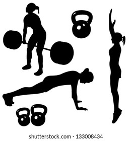 Crossfit WOD Silhouette