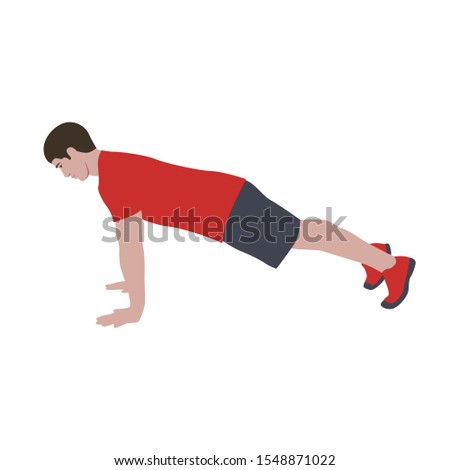 CrossFit workout training for open games championship. Sport man training push ups, plank hold and burpee exercise in the gym for healthy beautiful body motivation.