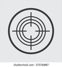 Crosshair Icon Stock Vector (Royalty Free) 373760887 | Shutterstock