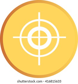 a crosshair icon