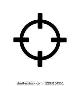 Crosshair Icon. Concept Art. Optical Pattern.Vector Illustration. Stock Image.