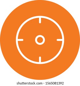 Crosshair icon isolated on abstract background
