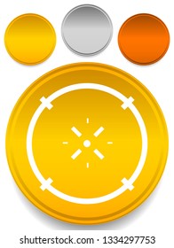 Cross-hair icon. Precision, accuracy, efficency concept icon