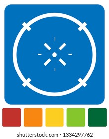 Cross-hair icon. Precision, accuracy, efficency concept icon