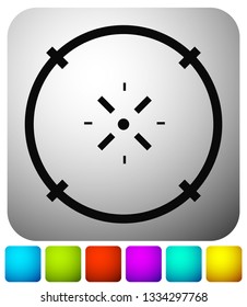 Cross-hair icon. Precision, accuracy, efficency concept icon