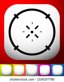 Cross-hair icon. Precision, accuracy, efficency concept icon