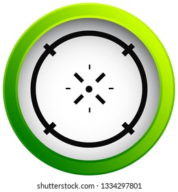 Cross-hair icon. Precision, accuracy, efficency concept icon