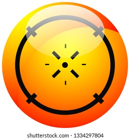 Cross-hair icon. Precision, accuracy, efficency concept icon