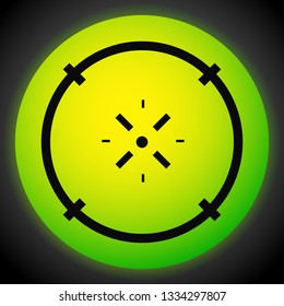 Cross-hair icon. Precision, accuracy, efficency concept icon