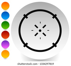 Cross-hair icon. Precision, accuracy, efficency concept icon