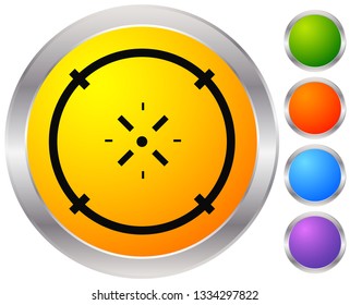 Cross-hair icon. Precision, accuracy, efficency concept icon
