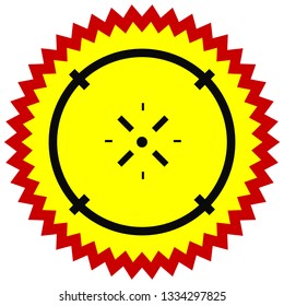 Cross-hair icon. Precision, accuracy, efficency concept icon