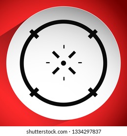 Cross-hair icon. Precision, accuracy, efficency concept icon