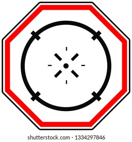 Cross-hair icon. Precision, accuracy, efficency concept icon