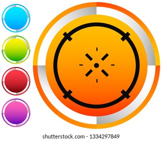 Cross-hair icon. Precision, accuracy, efficency concept icon