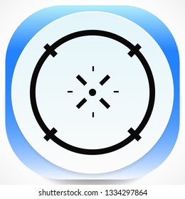 Cross-hair icon. Precision, accuracy, efficency concept icon