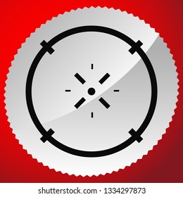 Cross-hair icon. Precision, accuracy, efficency concept icon