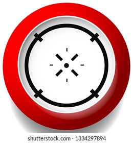 Cross-hair icon. Precision, accuracy, efficency concept icon