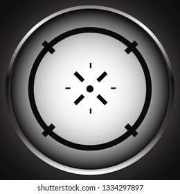 Cross-hair icon. Precision, accuracy, efficency concept icon