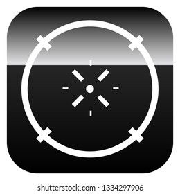Cross-hair icon. Precision, accuracy, efficency concept icon