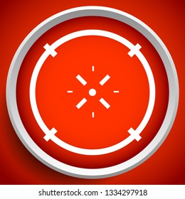 Cross-hair icon. Precision, accuracy, efficency concept icon