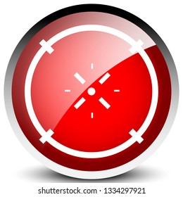Cross-hair icon. Precision, accuracy, efficency concept icon