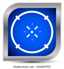 Cross-hair icon. Precision, accuracy, efficency concept icon