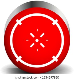 Cross-hair icon. Precision, accuracy, efficency concept icon