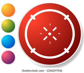 Cross-hair icon. Precision, accuracy, efficency concept icon