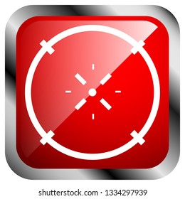 Cross-hair icon. Precision, accuracy, efficency concept icon