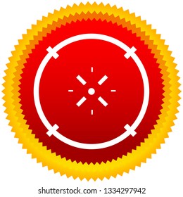 Cross-hair icon. Precision, accuracy, efficency concept icon
