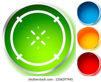 Cross-hair icon. Precision, accuracy, efficency concept icon