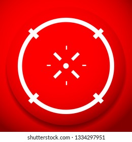 Cross-hair icon. Precision, accuracy, efficency concept icon