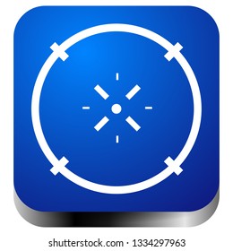 Cross-hair icon. Precision, accuracy, efficency concept icon