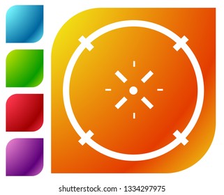 Cross-hair icon. Precision, accuracy, efficency concept icon