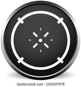 Cross-hair icon. Precision, accuracy, efficency concept icon