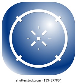 Cross-hair icon. Precision, accuracy, efficency concept icon
