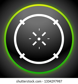 Cross-hair icon. Precision, accuracy, efficency concept icon