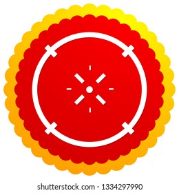 Cross-hair icon. Precision, accuracy, efficency concept icon