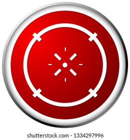 Cross-hair icon. Precision, accuracy, efficency concept icon