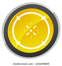 Cross-hair icon. Precision, accuracy, efficency concept icon